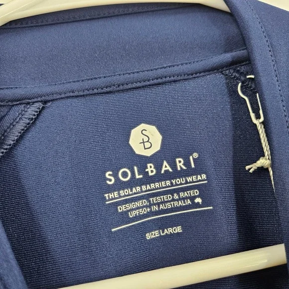 Solbari Swim Dress Navy Blue Solar Barrier UV Protection UPF 50+ NWT Size L - Picture 3 of 9
